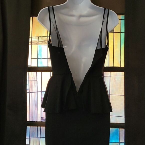 Black Aqua Mini Sheer Top Dress Juniors Size XS - Picture 3 of 7
